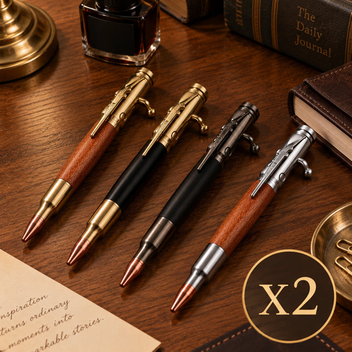 🖊Handmade Bolt-Action Wooden Pen