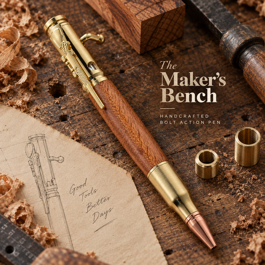 Handmade Bolt-Action Wooden Pen