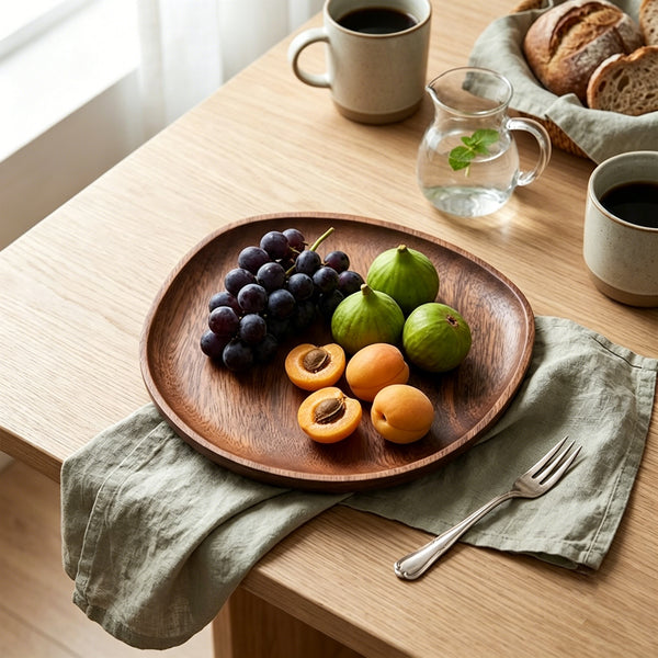 Irregular Walnut Serving Tray Alternate