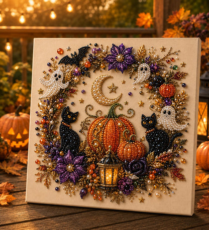 👻 Halloween Pearl Art DIY Kit – Turn Tiny Pearls into Spooky-Cute Magic (📦Buy 2 Free Shipping)