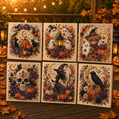 👻 Halloween Pearl Art DIY Kit – Turn Tiny Pearls into Spooky-Cute Magic (📦Buy 2 Free Shipping)