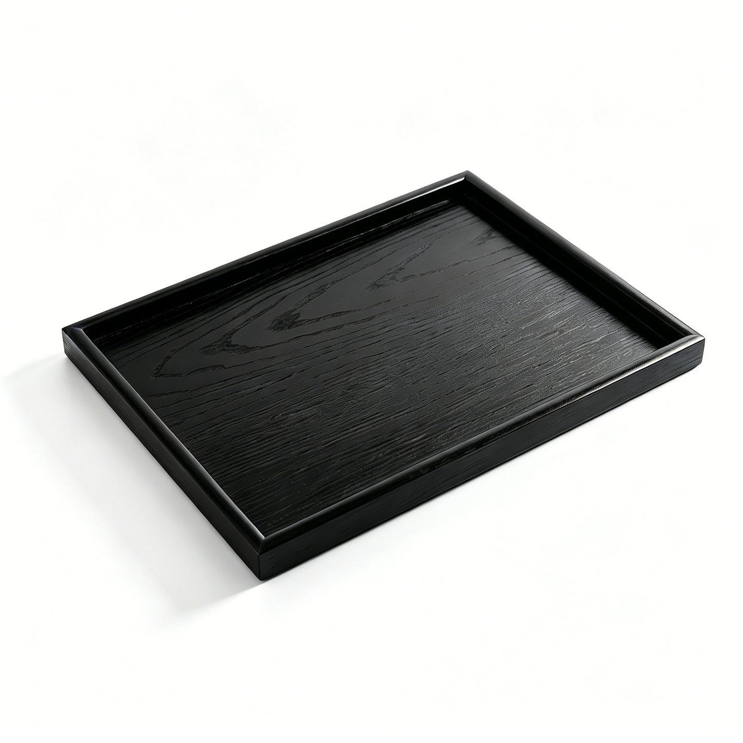 Modern Black Wooden Serving Tray