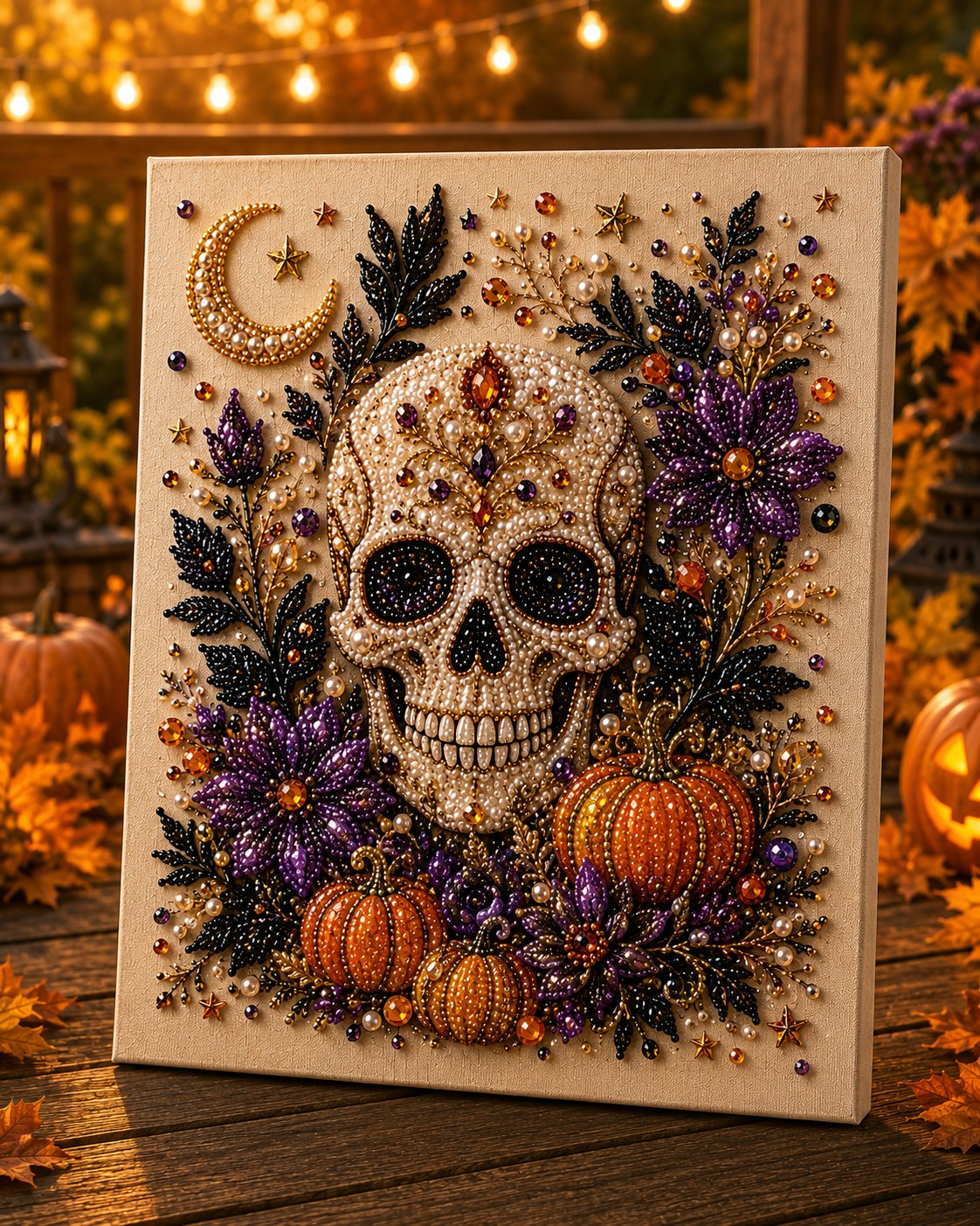👻 Halloween Pearl Art DIY Kit – Turn Tiny Pearls into Spooky-Cute Magic (📦Buy 2 Free Shipping)