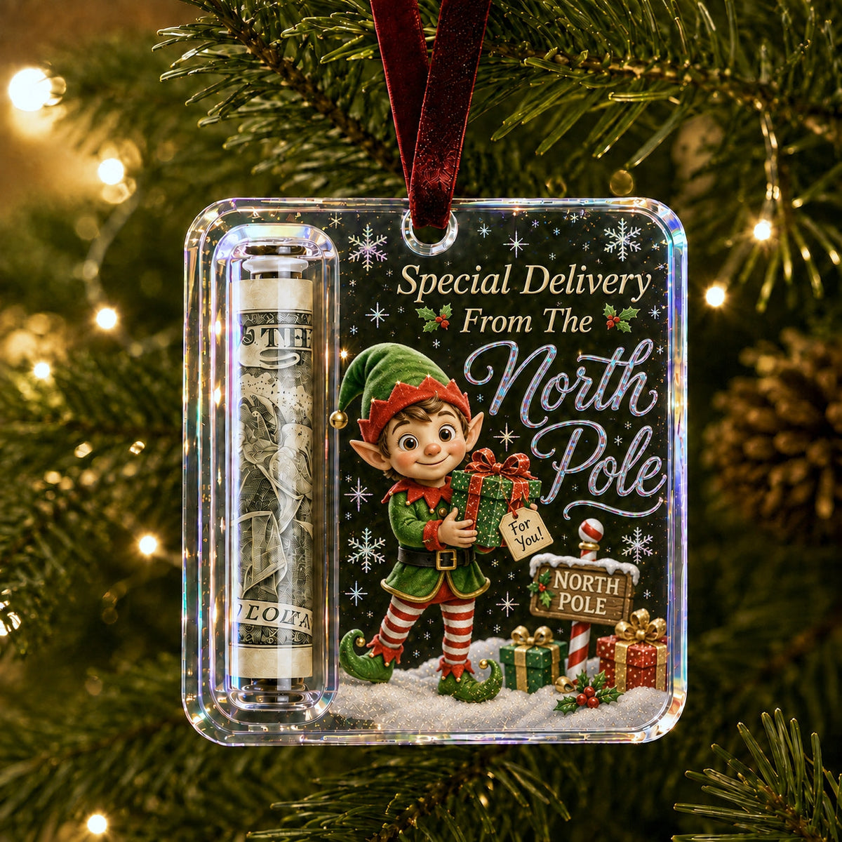 🎄Christmas Cash Gift Holder Ornament (📦Buy 5 Free Shipping)
