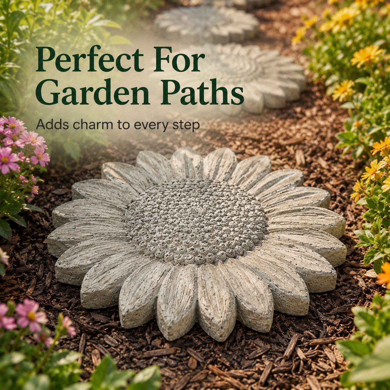 🌻 Reusable Sunflower Stepping Stone Mold (📦Buy 2 Free Shipping)