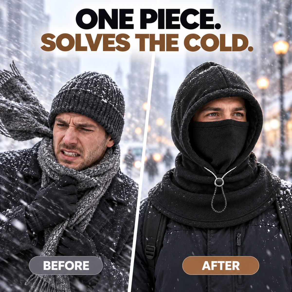 3-in-1 Winter Fleece Balaclava Hood 🧣❄️ Complete Winter Coverage from Head to Neck (📦 Free Shipping on 2+)