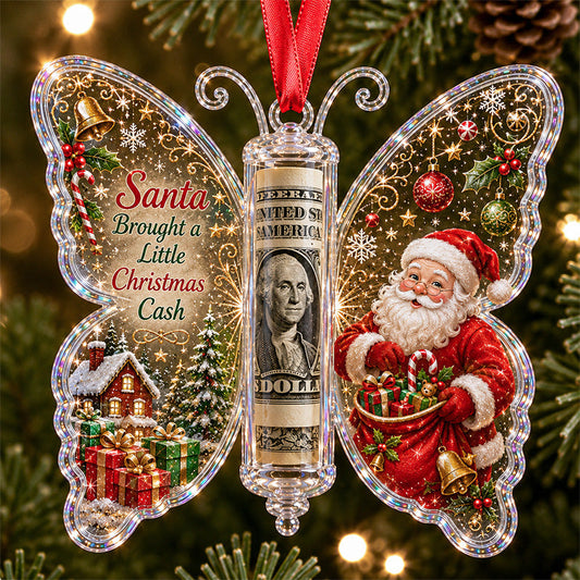 🦋 💵 Christmas Cash Gift Butterfly Ornament – Holiday Money Holder Keepsake  (📦Buy 6 Free Shipping)
