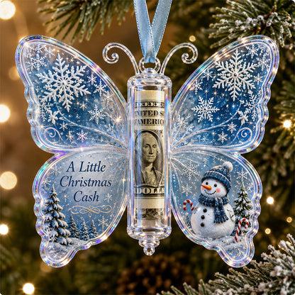 🦋 💵 Christmas Cash Gift Butterfly Ornament – Holiday Money Holder Keepsake  (📦Buy 6 Free Shipping)