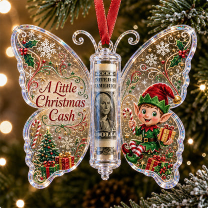 🦋 💵 Christmas Cash Gift Butterfly Ornament – Holiday Money Holder Keepsake  (📦Buy 6 Free Shipping)