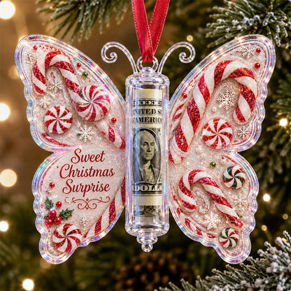 🦋 💵 Christmas Cash Gift Butterfly Ornament – Holiday Money Holder Keepsake  (📦Buy 6 Free Shipping)