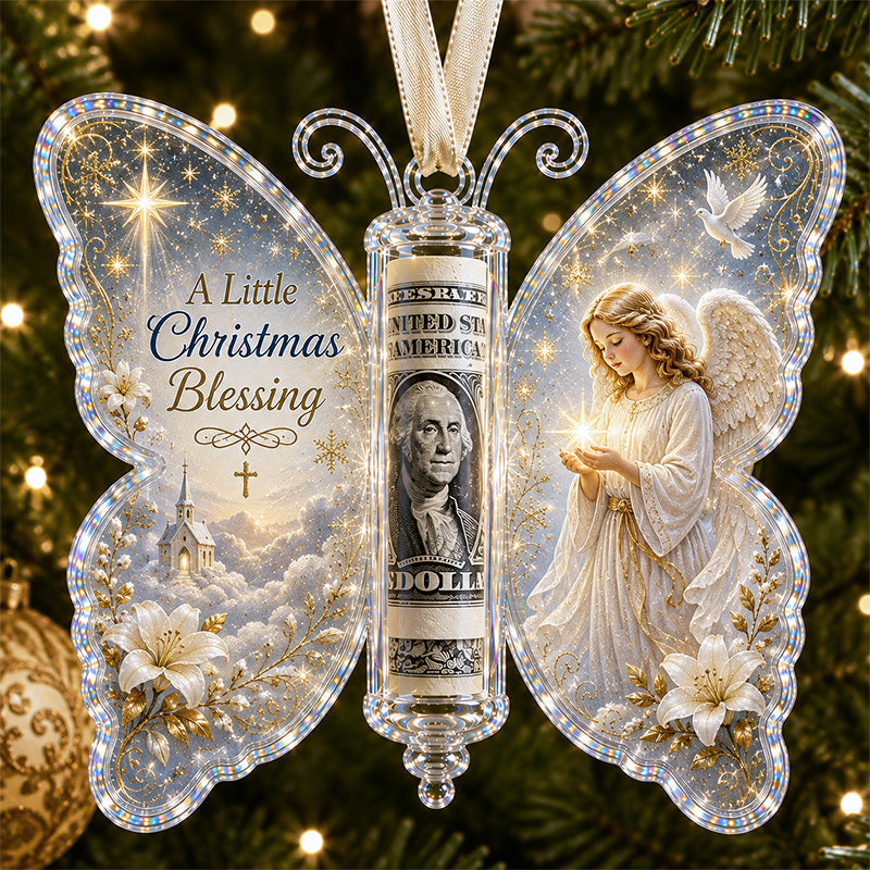🦋 💵 Christmas Cash Gift Butterfly Ornament – Holiday Money Holder Keepsake  (📦Buy 6 Free Shipping)