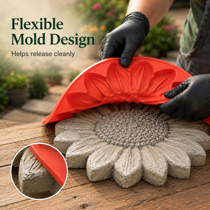 🌻 Reusable Sunflower Stepping Stone Mold (📦Buy 2 Free Shipping)