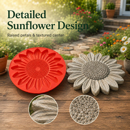 🌻 Reusable Sunflower Stepping Stone Mold (📦Buy 2 Free Shipping)