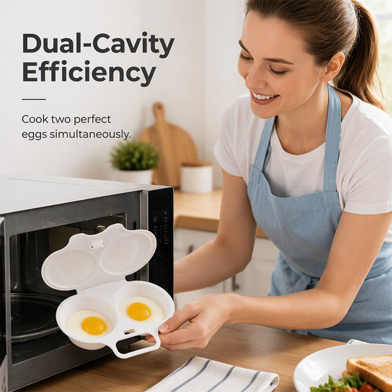 🥚 Dual-Cavity Microwave Egg Poacher | Quick & Healthy Breakfast in Minutes 🍳