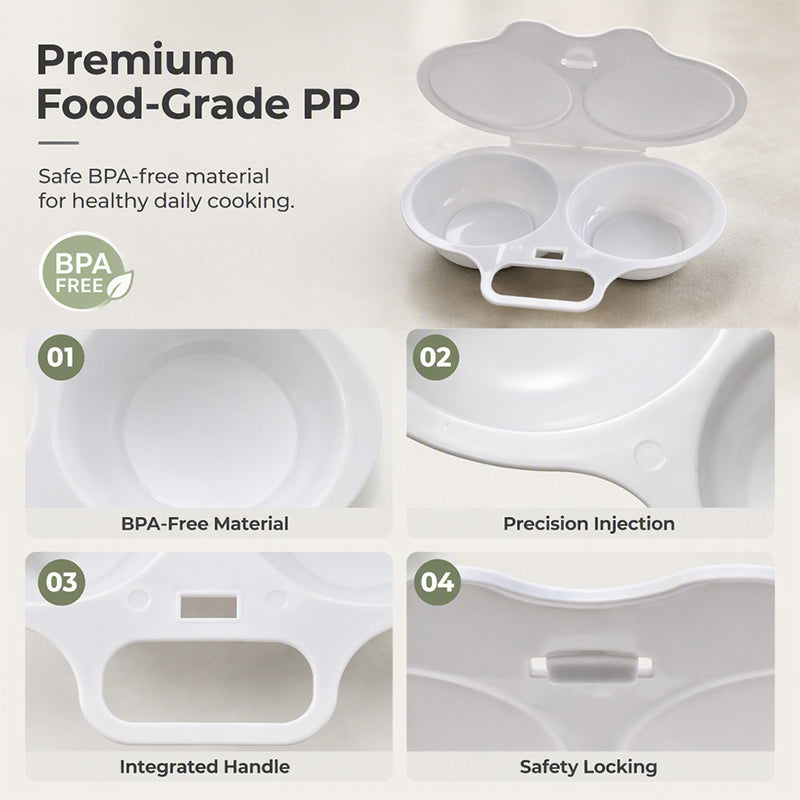 🥚 Dual-Cavity Microwave Egg Poacher | Quick & Healthy Breakfast in Minutes 🍳