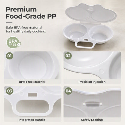 🥚 Dual-Cavity Microwave Egg Poacher | Quick & Healthy Breakfast in Minutes 🍳