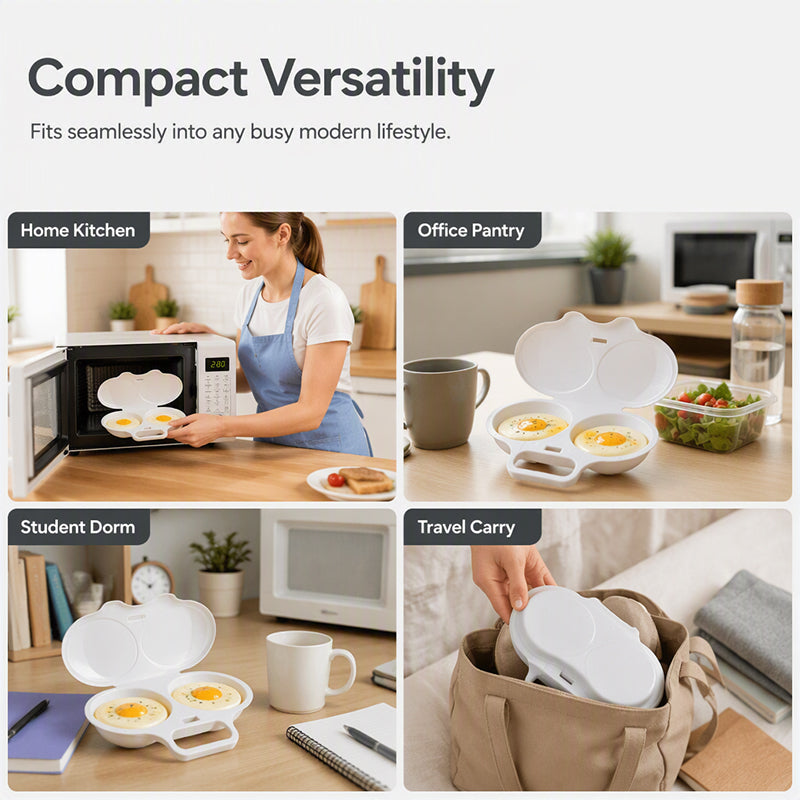 🥚 Dual-Cavity Microwave Egg Poacher | Quick & Healthy Breakfast in Minutes 🍳